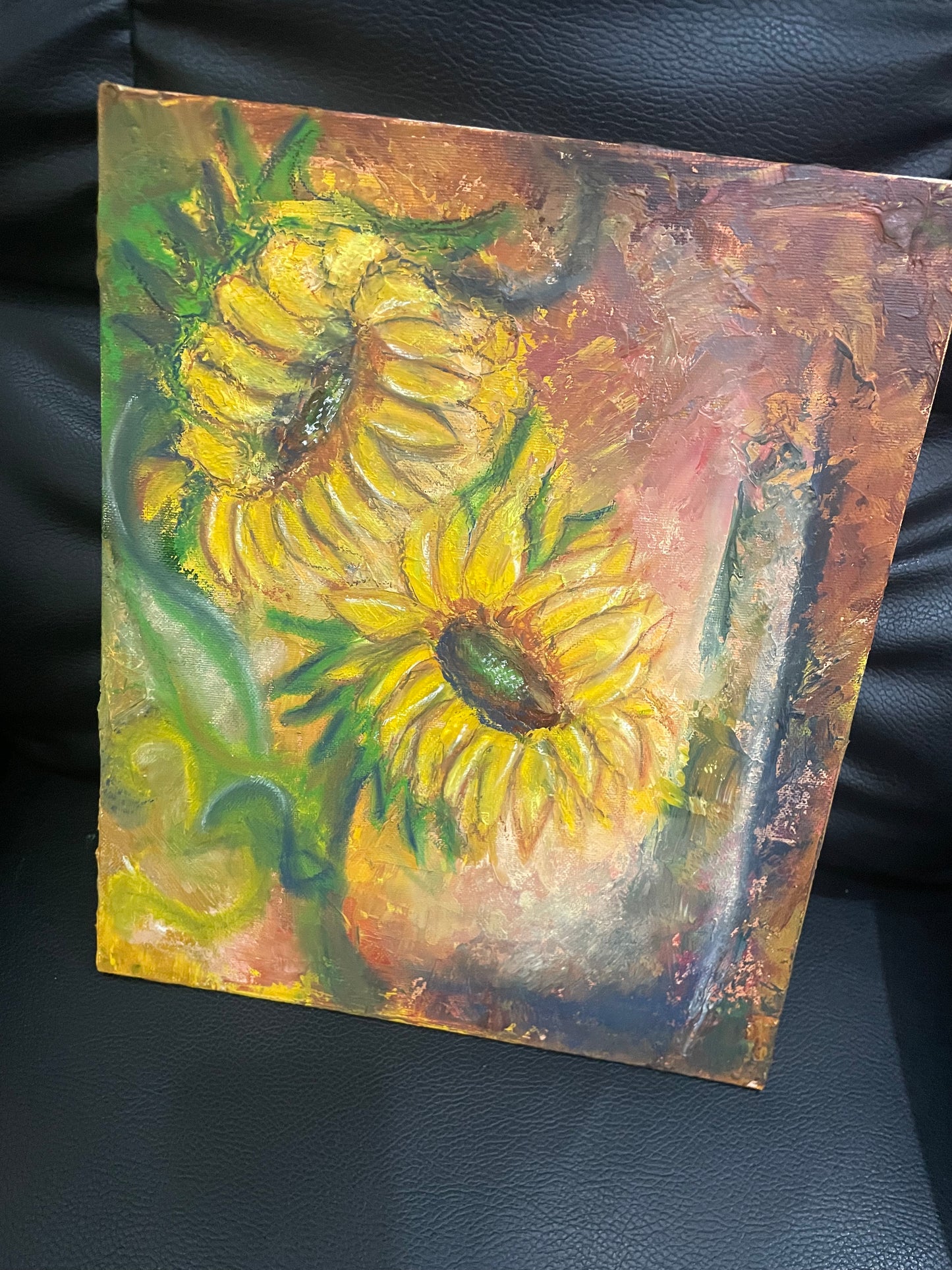 Two Blossoms | Oil on Canvas (16x18")