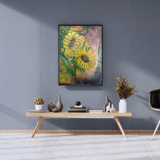 Two Blossoms | Oil on Canvas (16x18")