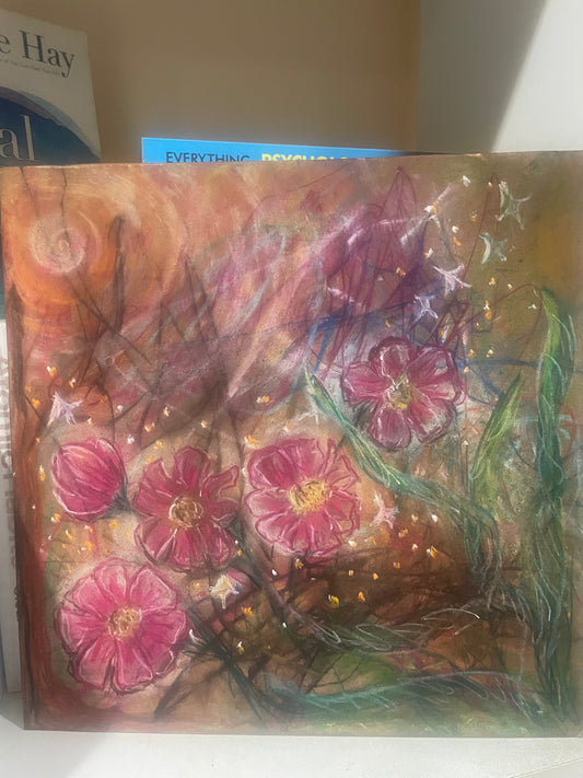 Fairies and Arc Angels | Soft Chalk Pastel on Wood