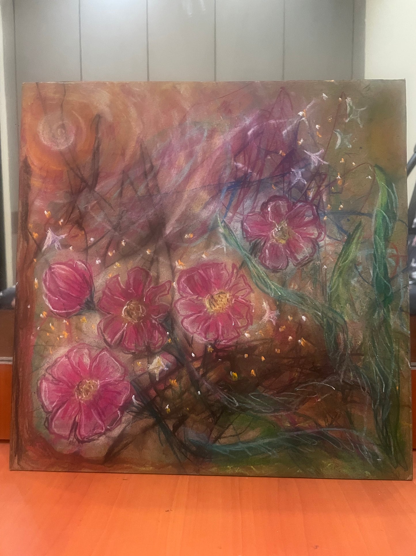 Fairies and Arc Angels | Soft Chalk Pastel on Wood