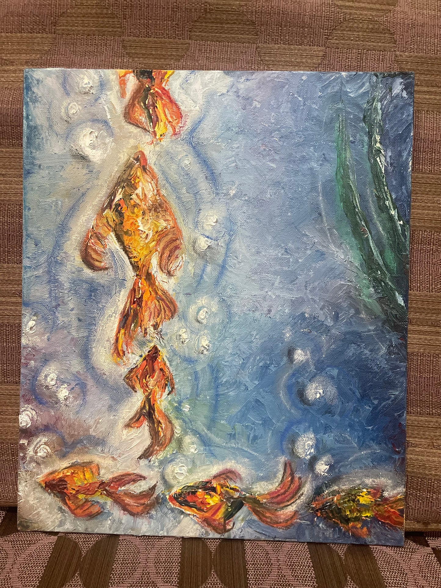 Matsyah (Trust) | Oil + Pastel on Canvas