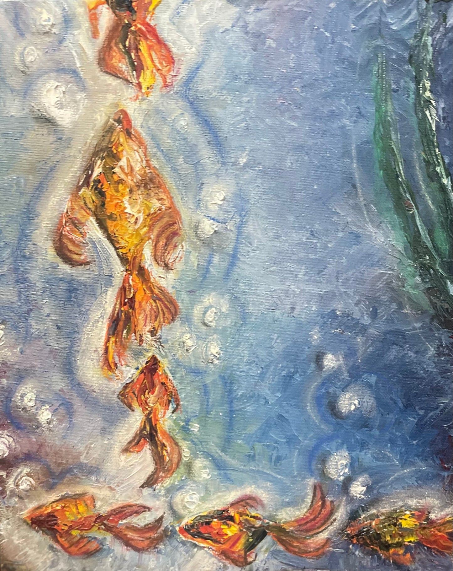Matsyah (Trust) | Oil + Pastel on Canvas